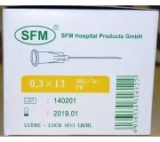 SFM иглы инъекционные одноразовые 30G, 0,3х13 мм - 1 уп./100 шт